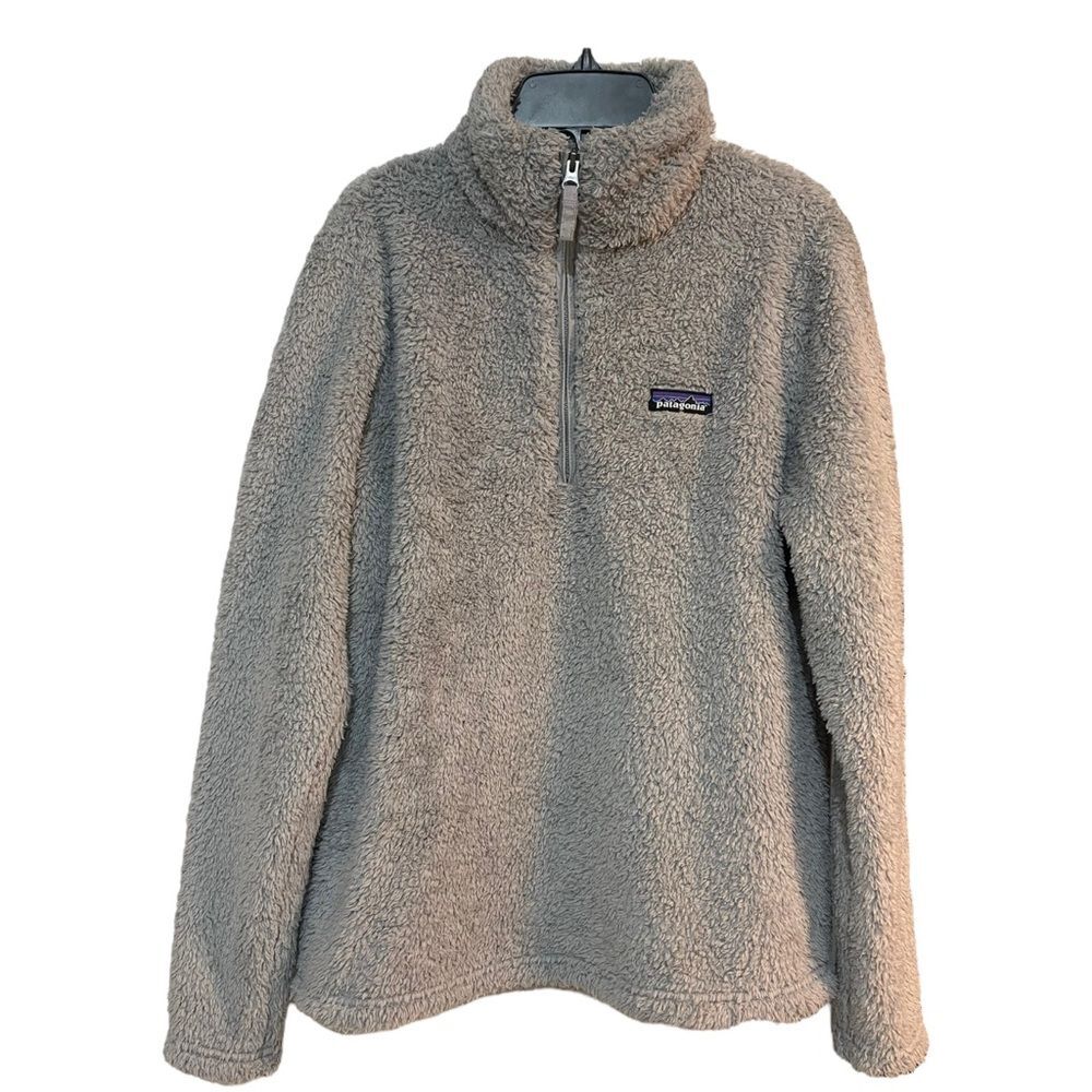 PATAGONIA Los Gatos Grey Fleece 1/4 Zip Pullover Sweater Women’s Size Medium